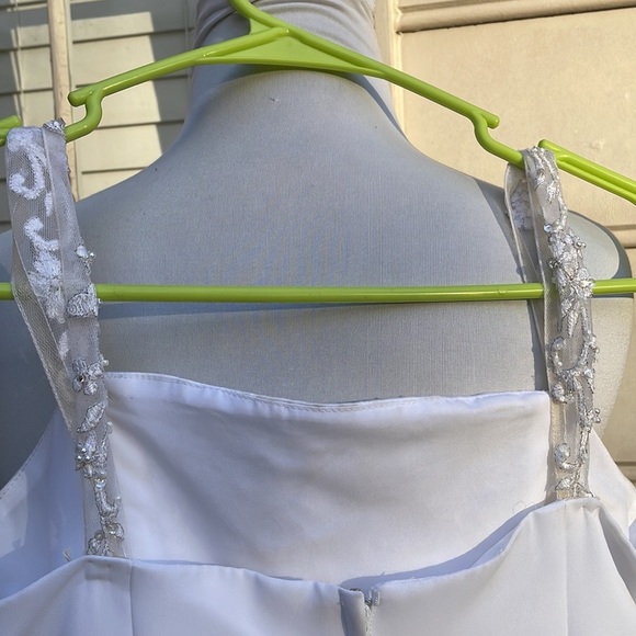 EUC- David's Bridal Flower Girl Dress Size 12 - Picture 8 of 14